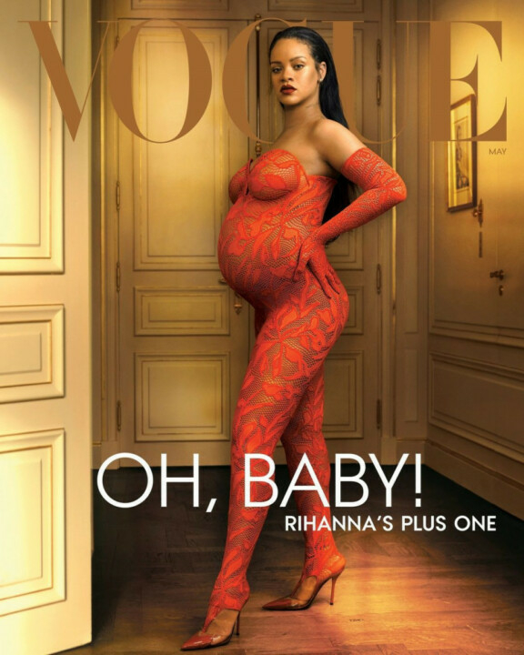 pregnant rihanna invogue 2 1